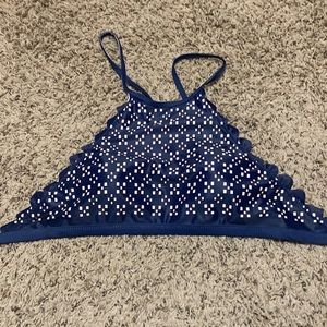 navy blue and pink bikini